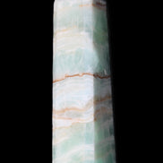 Pistachio Calcite obelisk 140mm 362g in sunlight - Rocks and Things Store