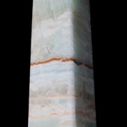 Pistachio Calcite obelisk 122mm 290g in sunlight - Rocks and Things Store