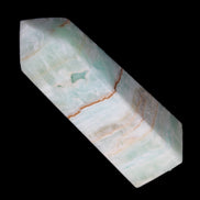 Pistachio Calcite obelisk 122mm 328g in sunlight - Rocks and Things Store