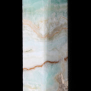 Pistachio Calcite obelisk 118mm 258g in sunlight - Rocks and Things Store