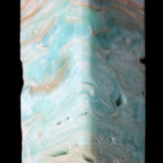 Caribbean Calcite Blue Aragonite obelisk 75*26mm 125g in sunlight - Rocks and Things Store