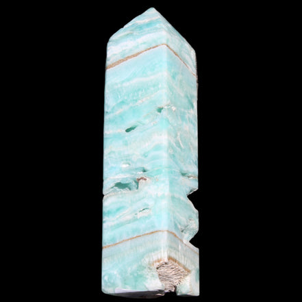 Blue Aragonite obelisk 106mm 170.7g in sunlight - Rocks and Things Store
