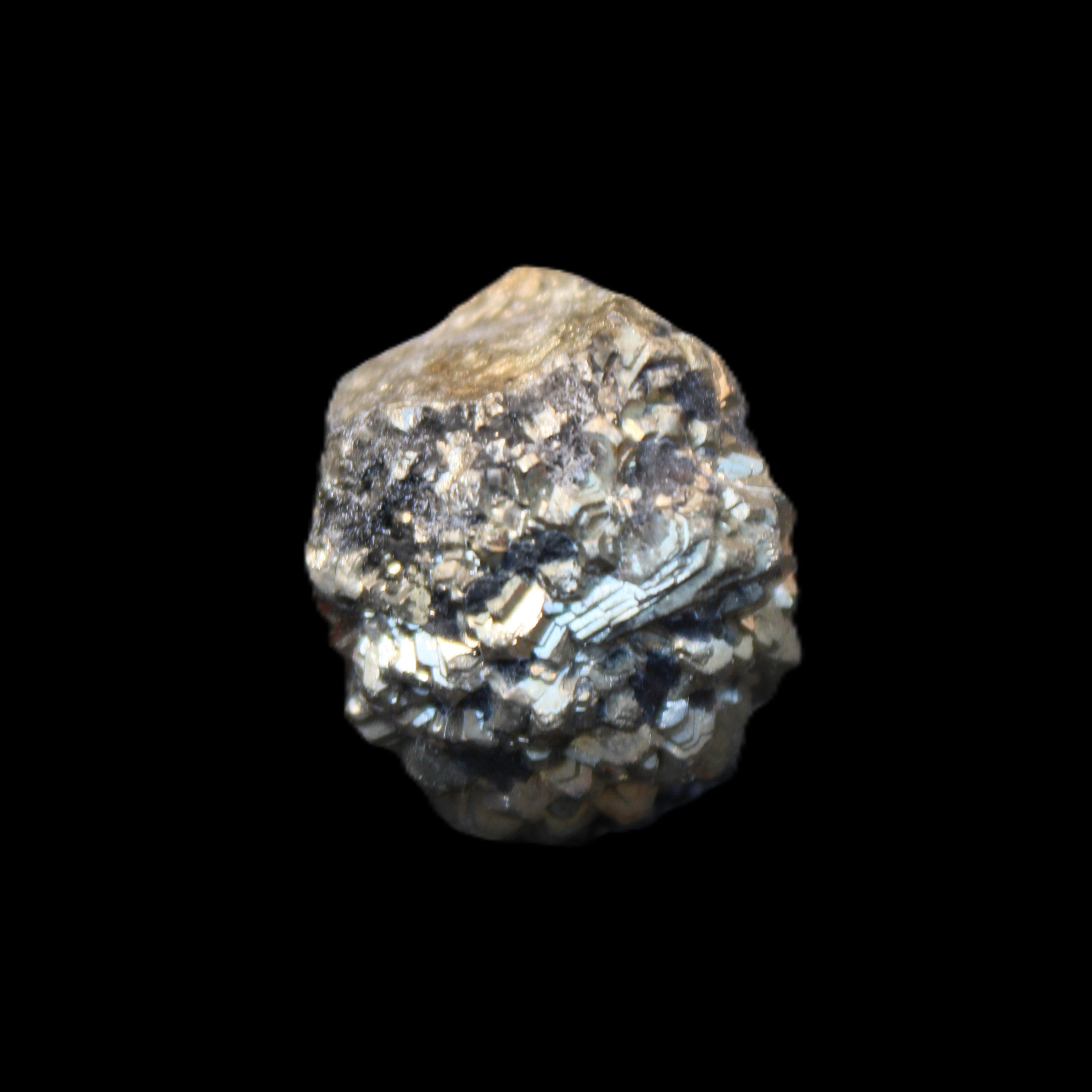 Chalcopyrite cluster from Pakistan 26-38mm 31-36g in sunlight - Rocks and Things Store