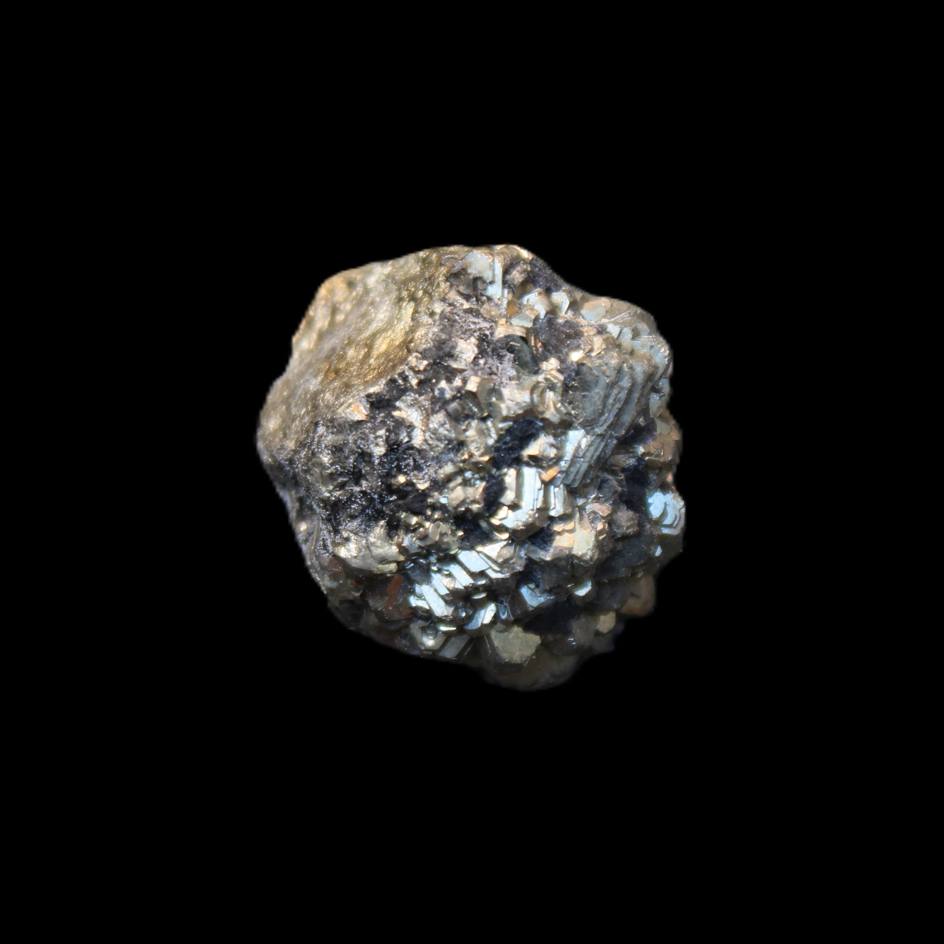 Chalcopyrite cluster from Pakistan 26-38mm 31-36g in sunlight - Rocks and Things Store