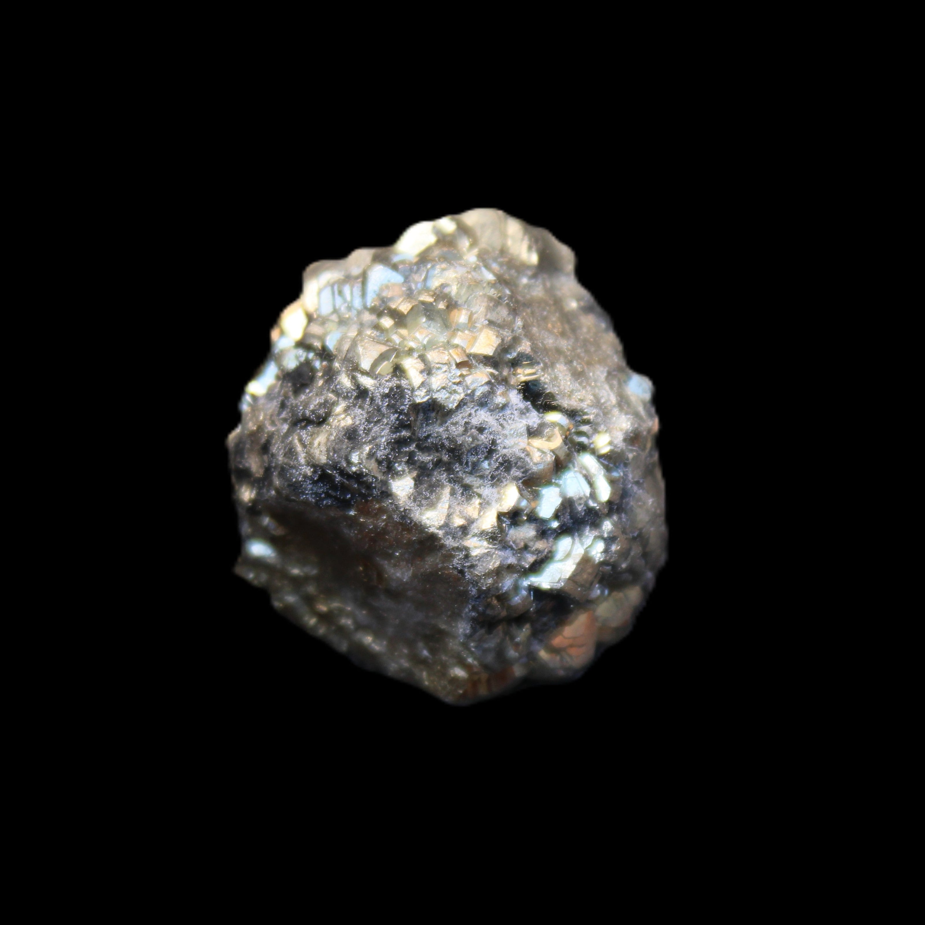 Chalcopyrite cluster from Pakistan 26-38mm 31-36g in sunlight - Rocks and Things Store