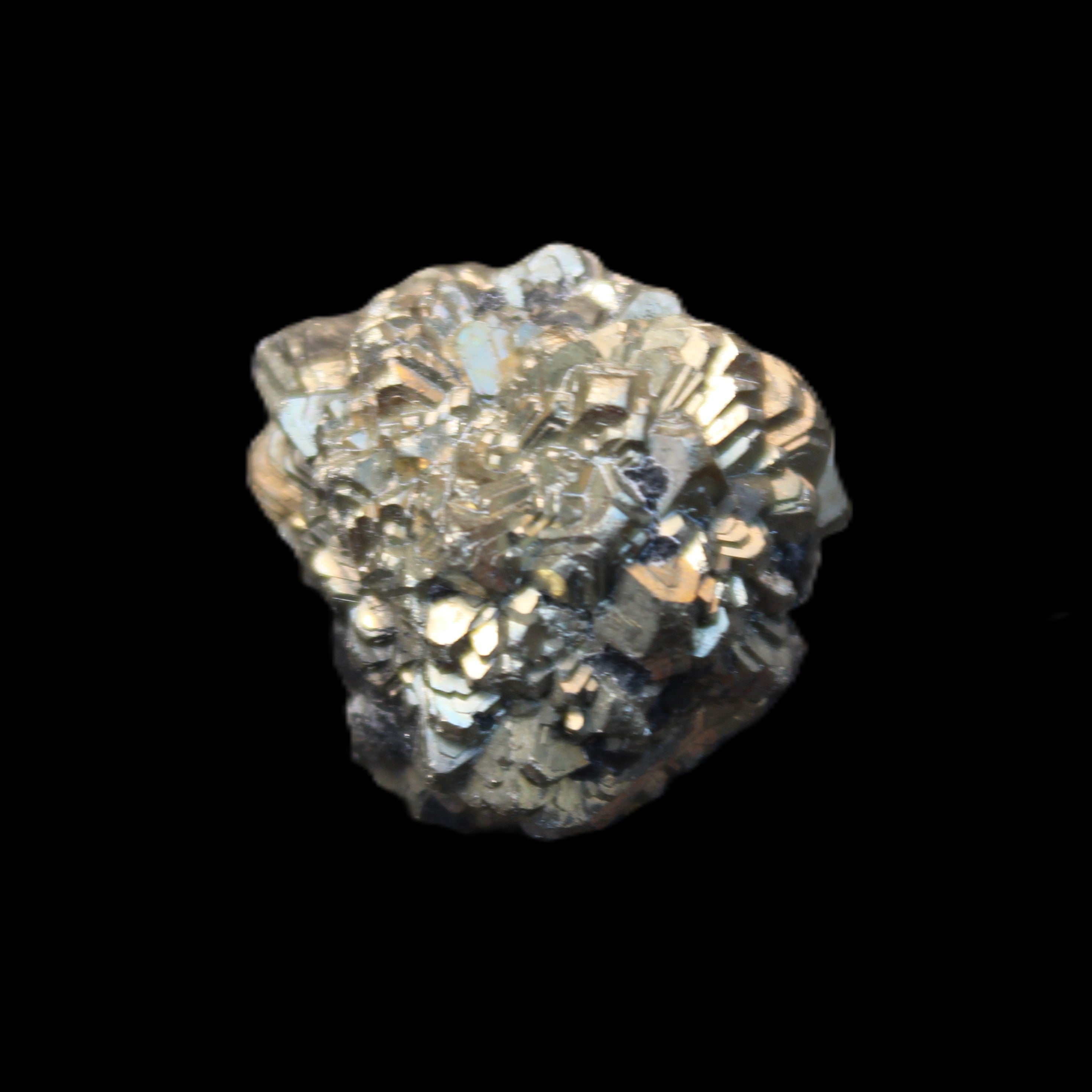 Chalcopyrite cluster from Pakistan 26-38mm 31-36g in sunlight - Rocks and Things Store