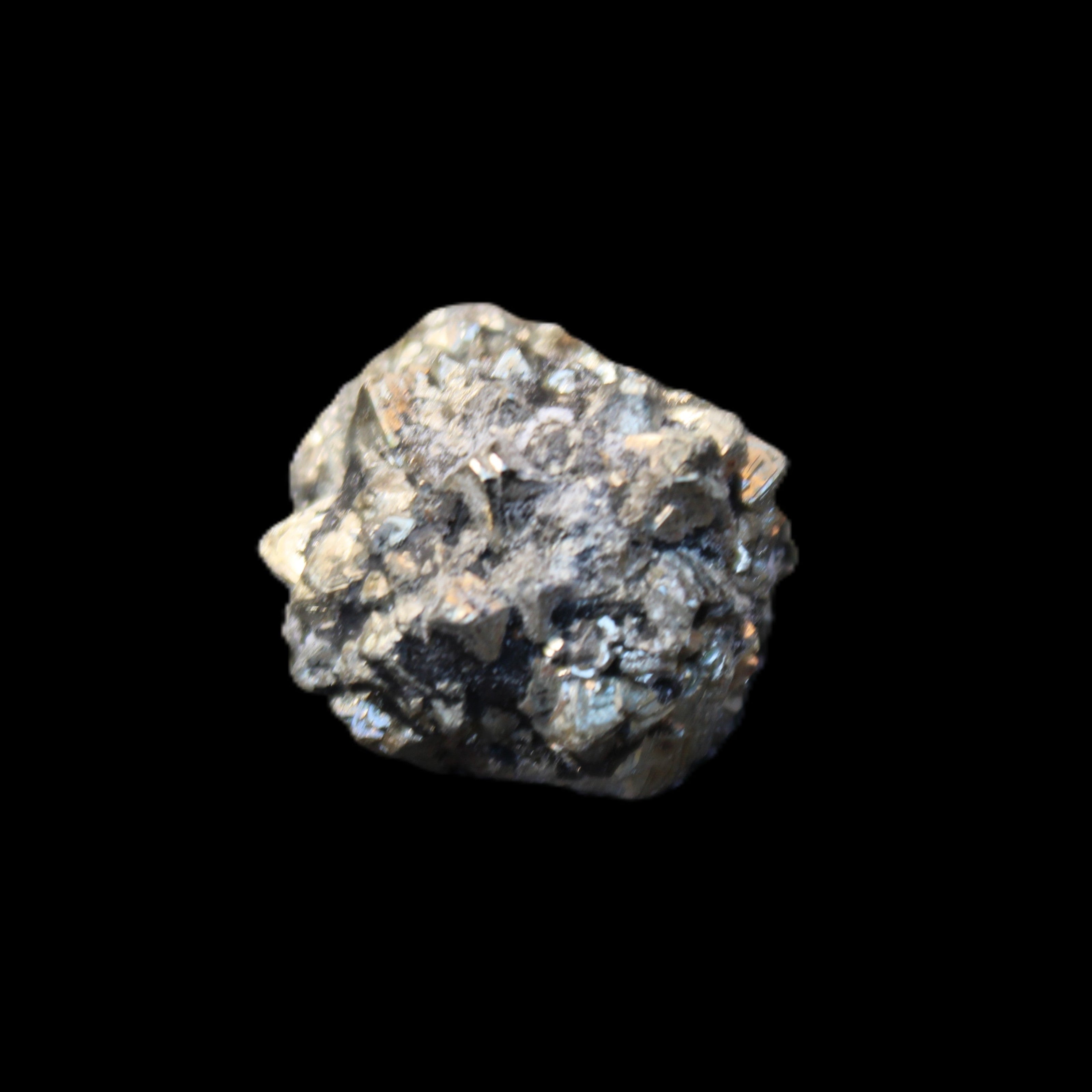 Chalcopyrite cluster from Pakistan 26-38mm 31-36g in sunlight - Rocks and Things Store