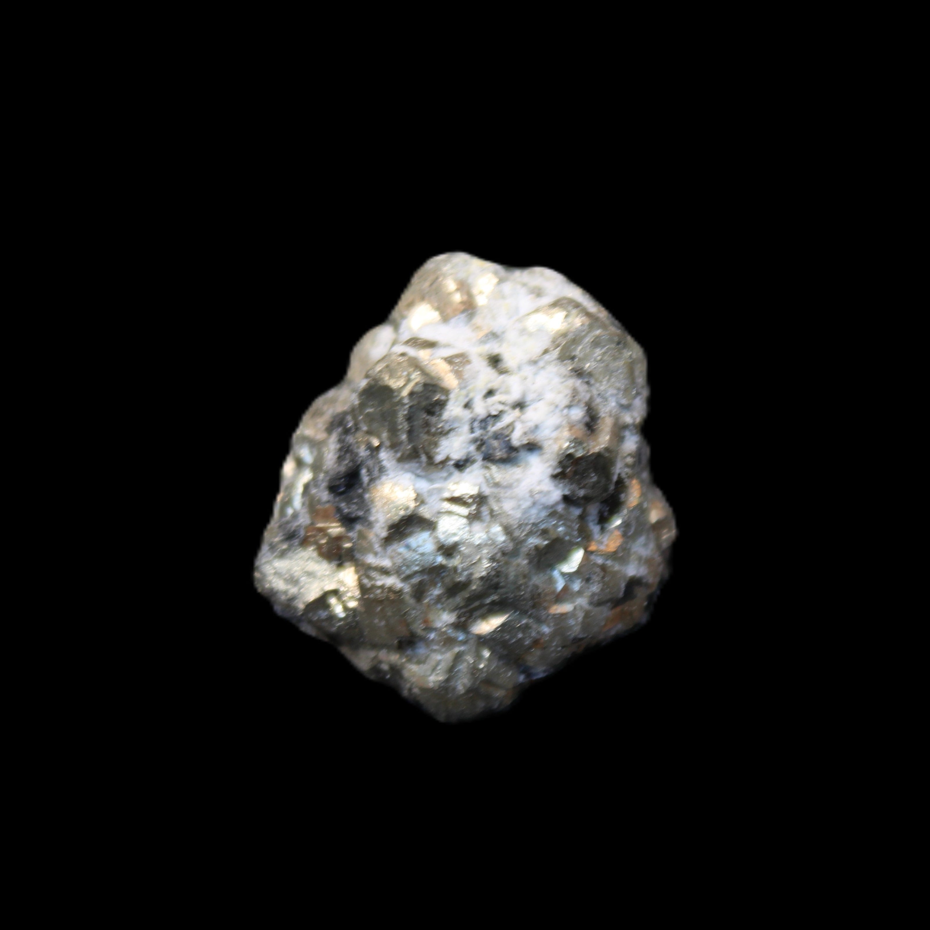 Chalcopyrite cluster from Pakistan 26-38mm 31-36g in sunlight - Rocks and Things Store