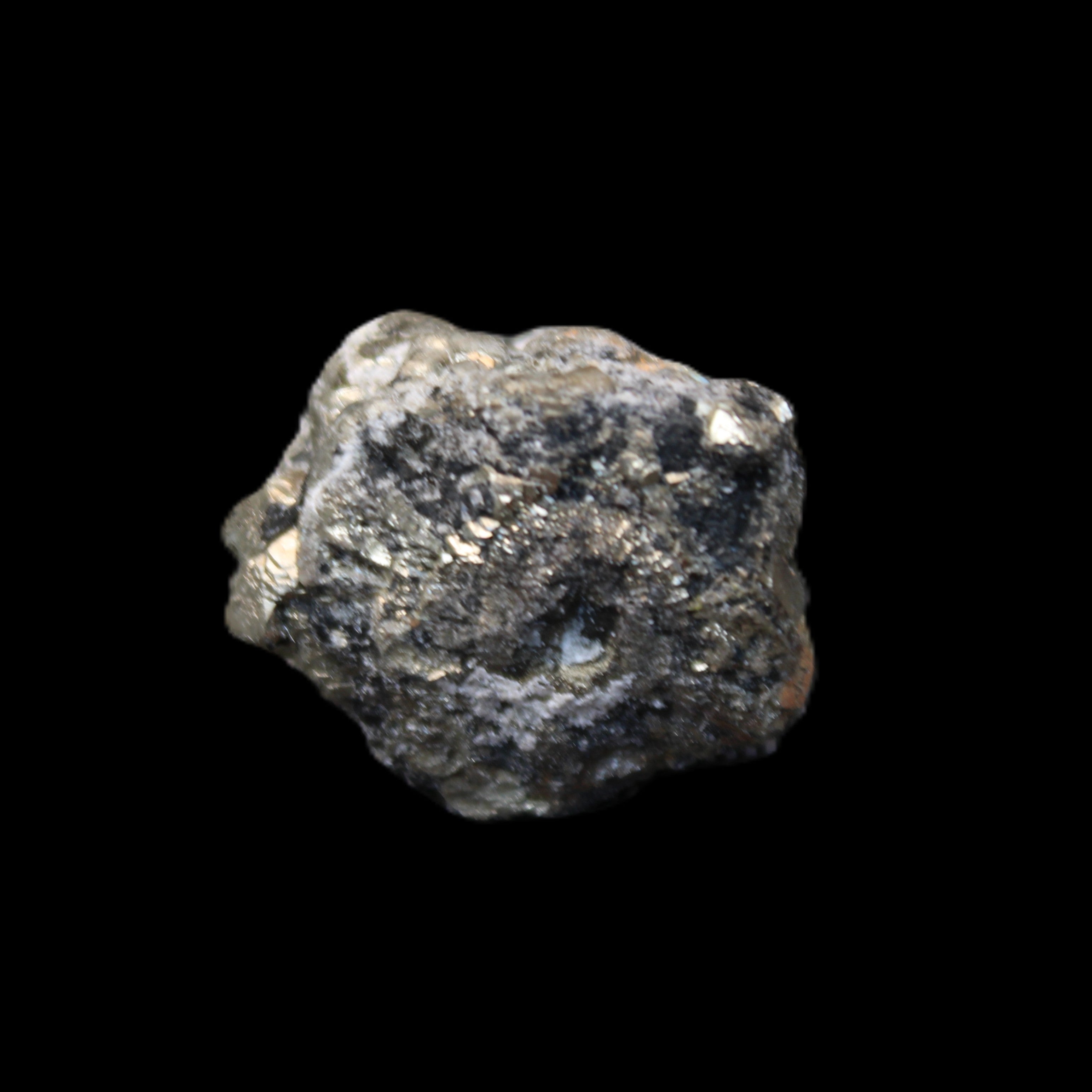 Chalcopyrite cluster from Pakistan 26-38mm 31-36g in sunlight - Rocks and Things Store