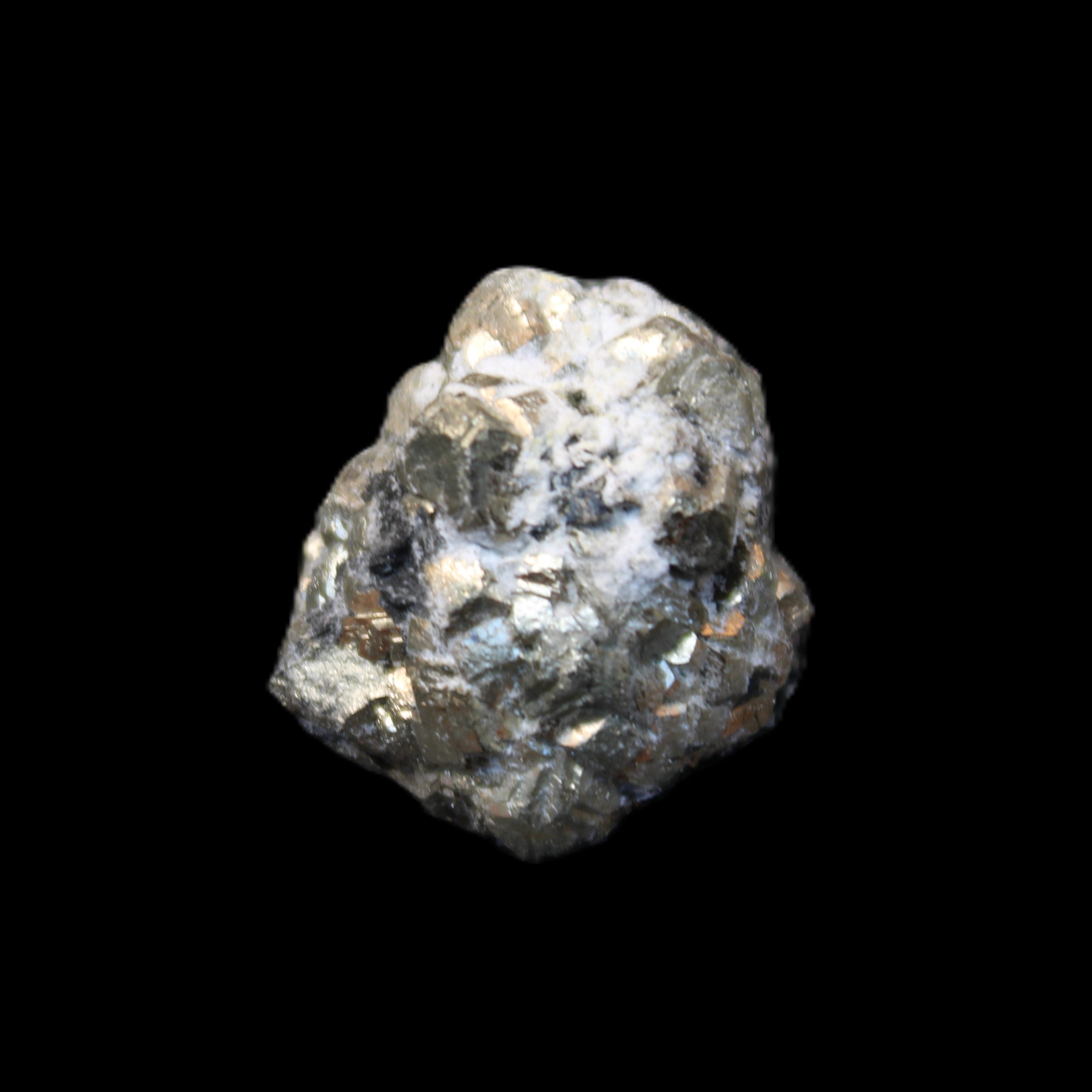 Chalcopyrite cluster from Pakistan 26-38mm 31-36g in sunlight - Rocks and Things Store