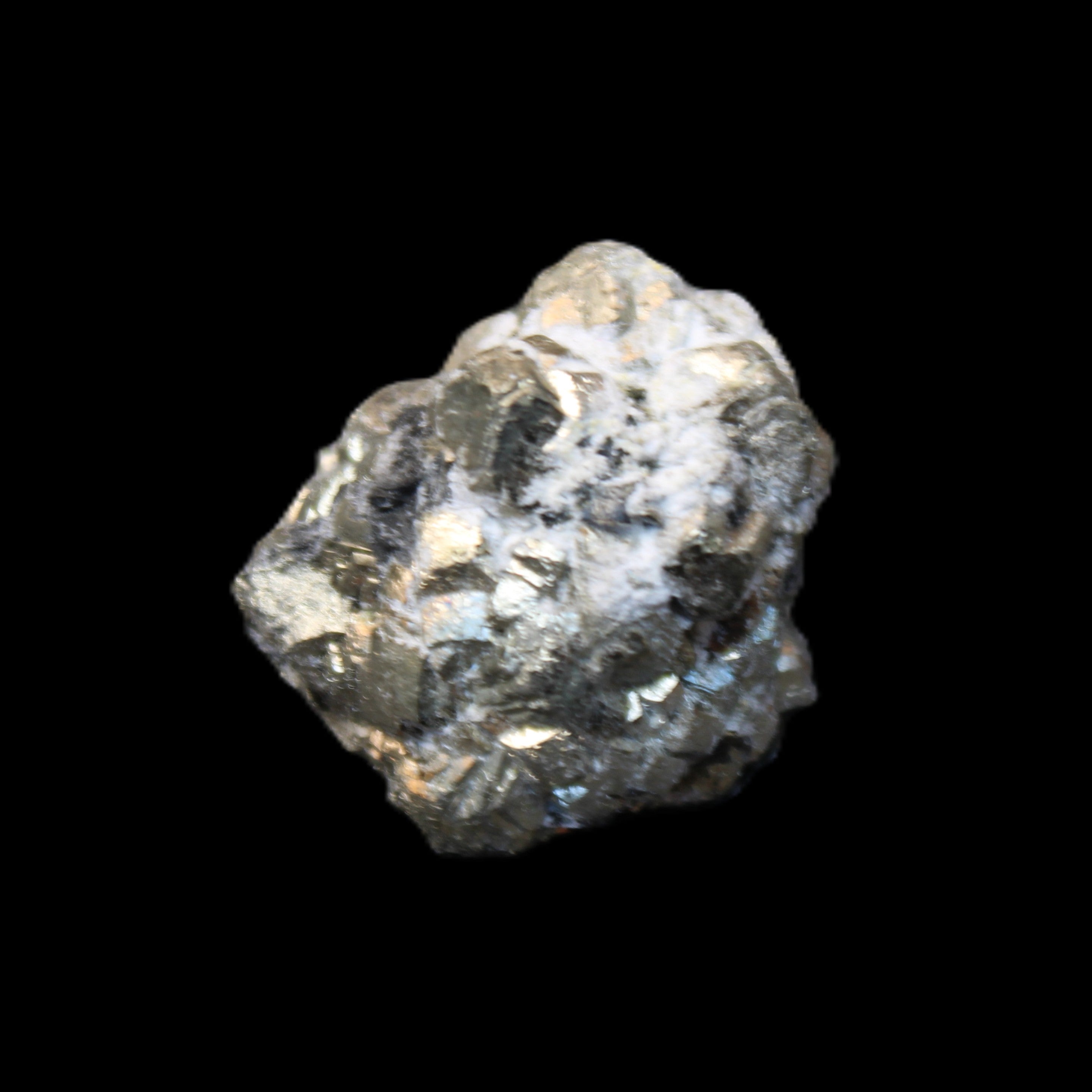 Chalcopyrite cluster from Pakistan 26-38mm 31-36g in sunlight - Rocks and Things Store