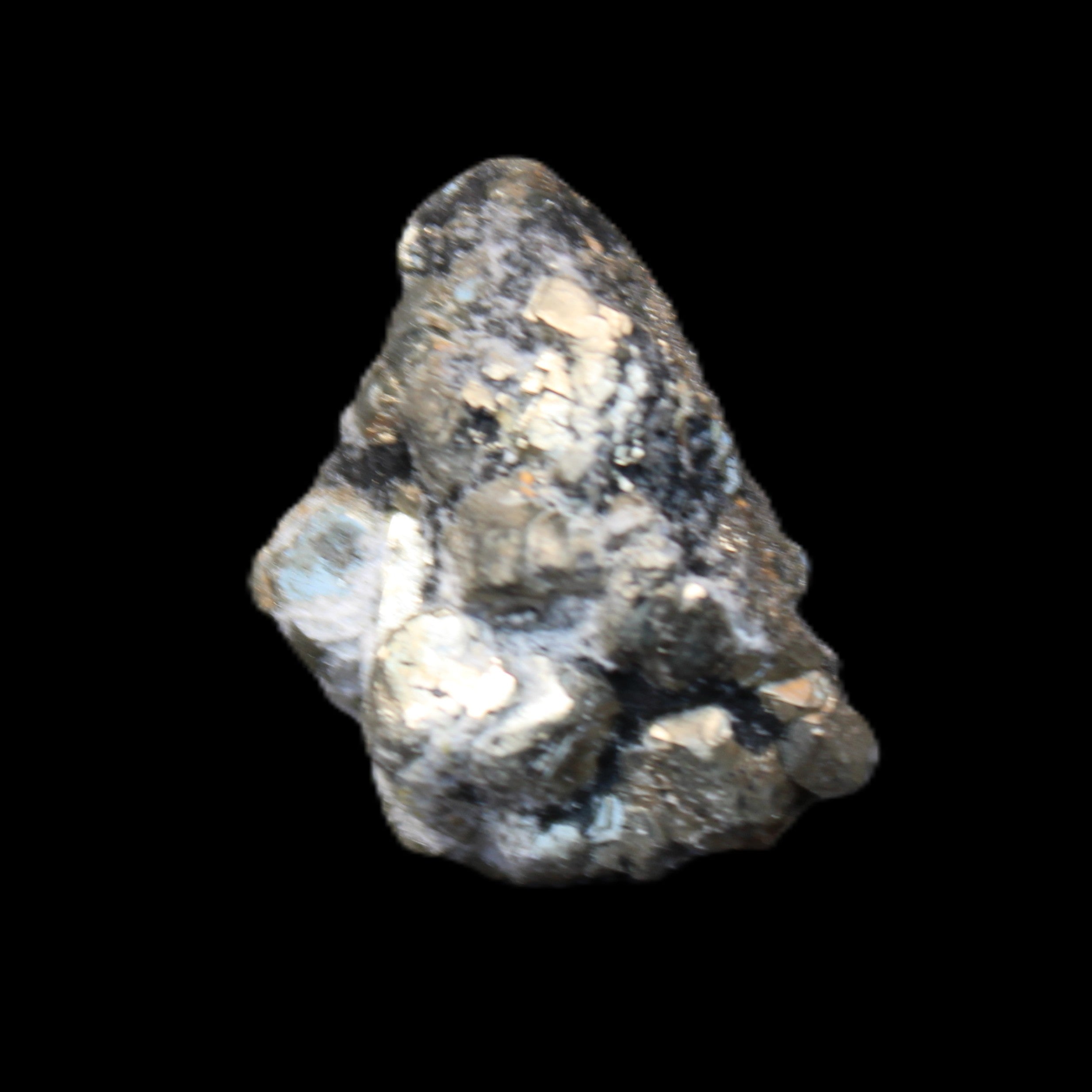 Chalcopyrite cluster from Pakistan 26-38mm 31-36g in sunlight - Rocks and Things Store