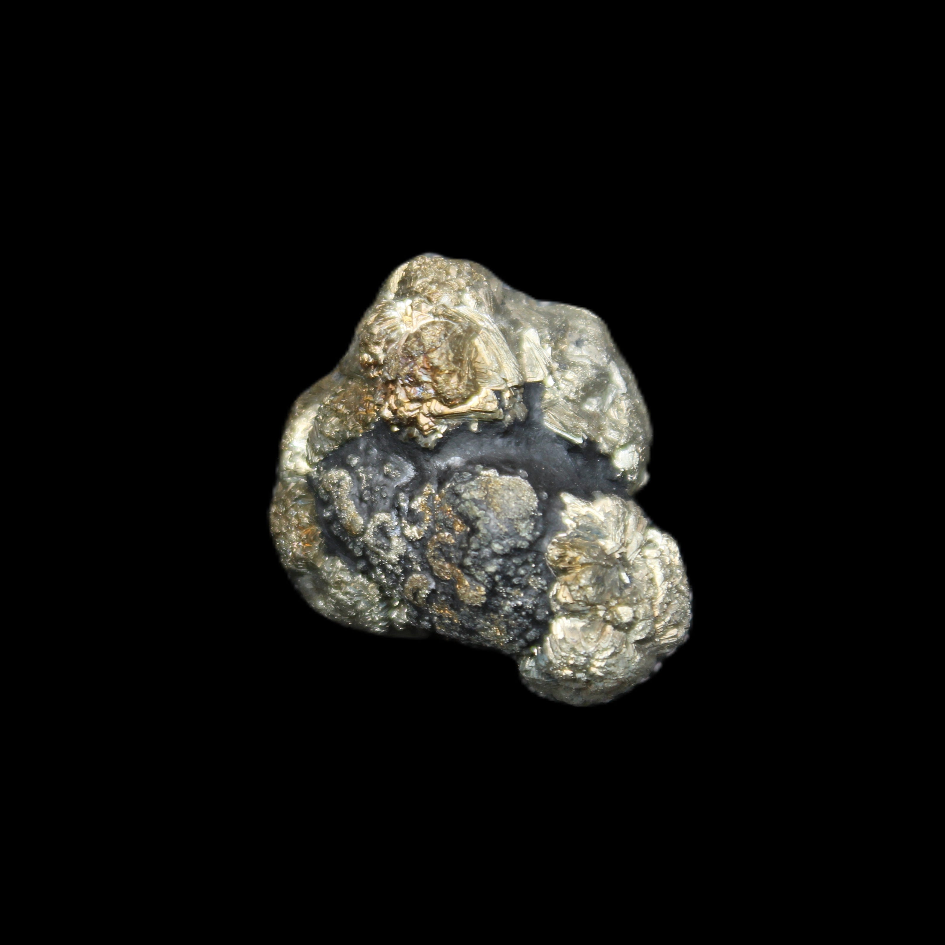Chalcopyrite cluster from Pakistan 28-38mm 50-58g in sunlight - Rocks and Things Store