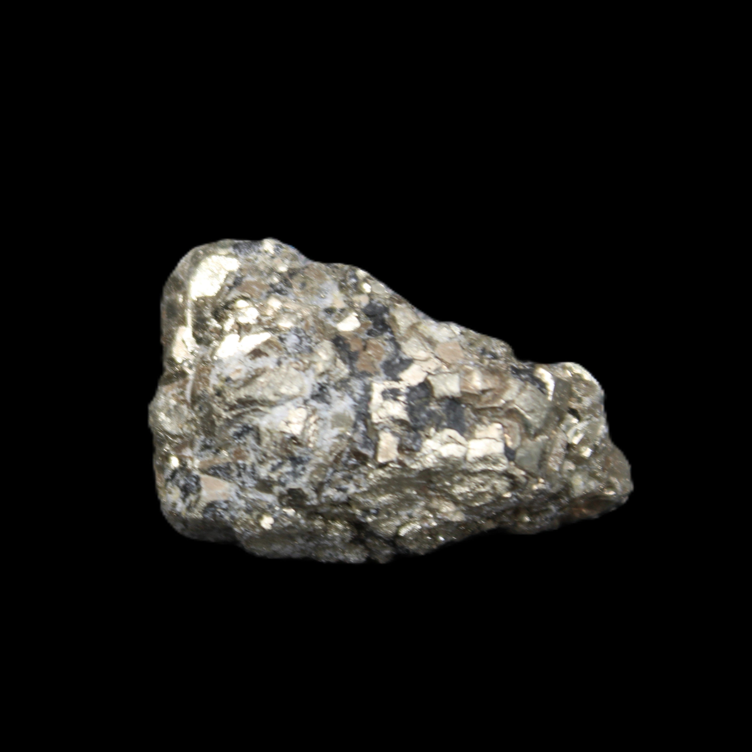 Chalcopyrite cluster from Pakistan 35-40mm 60-67g in sunlight - Rocks and Things Store