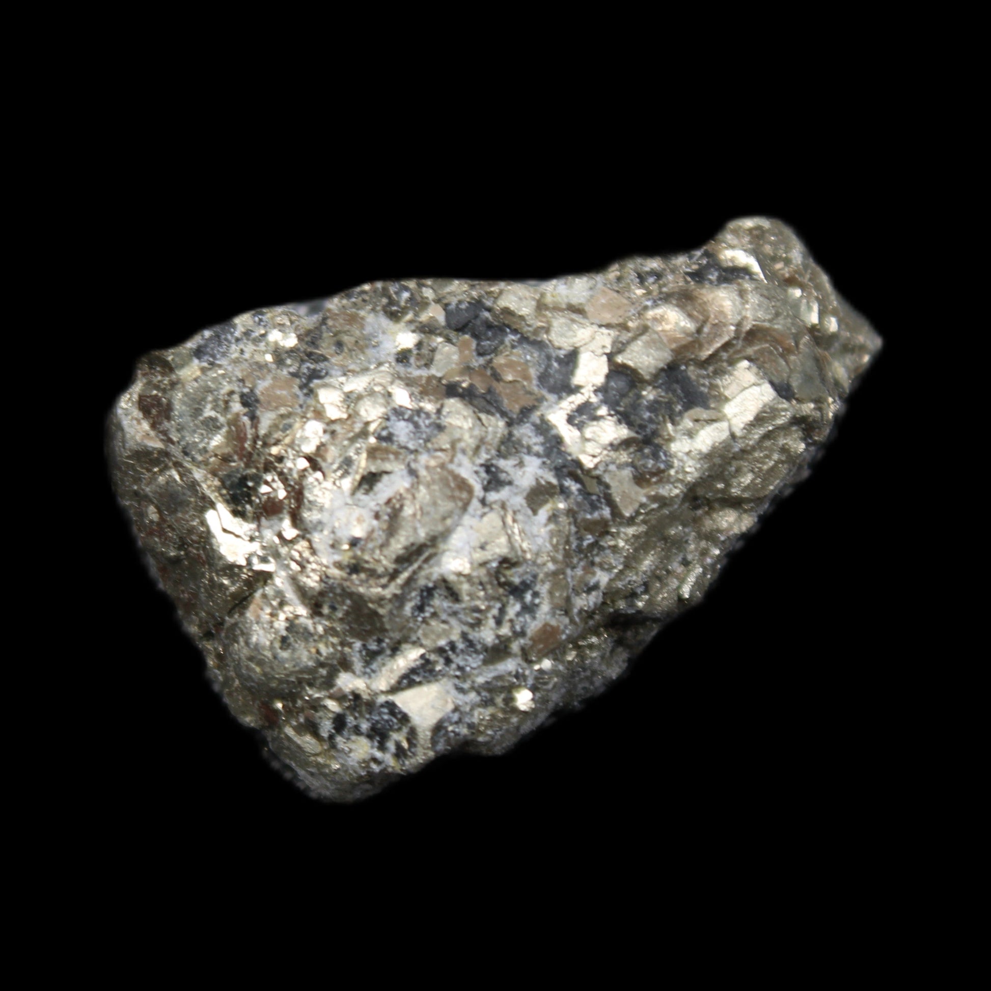 Chalcopyrite cluster from Pakistan 35-40mm 60-67g in sunlight - Rocks and Things Store