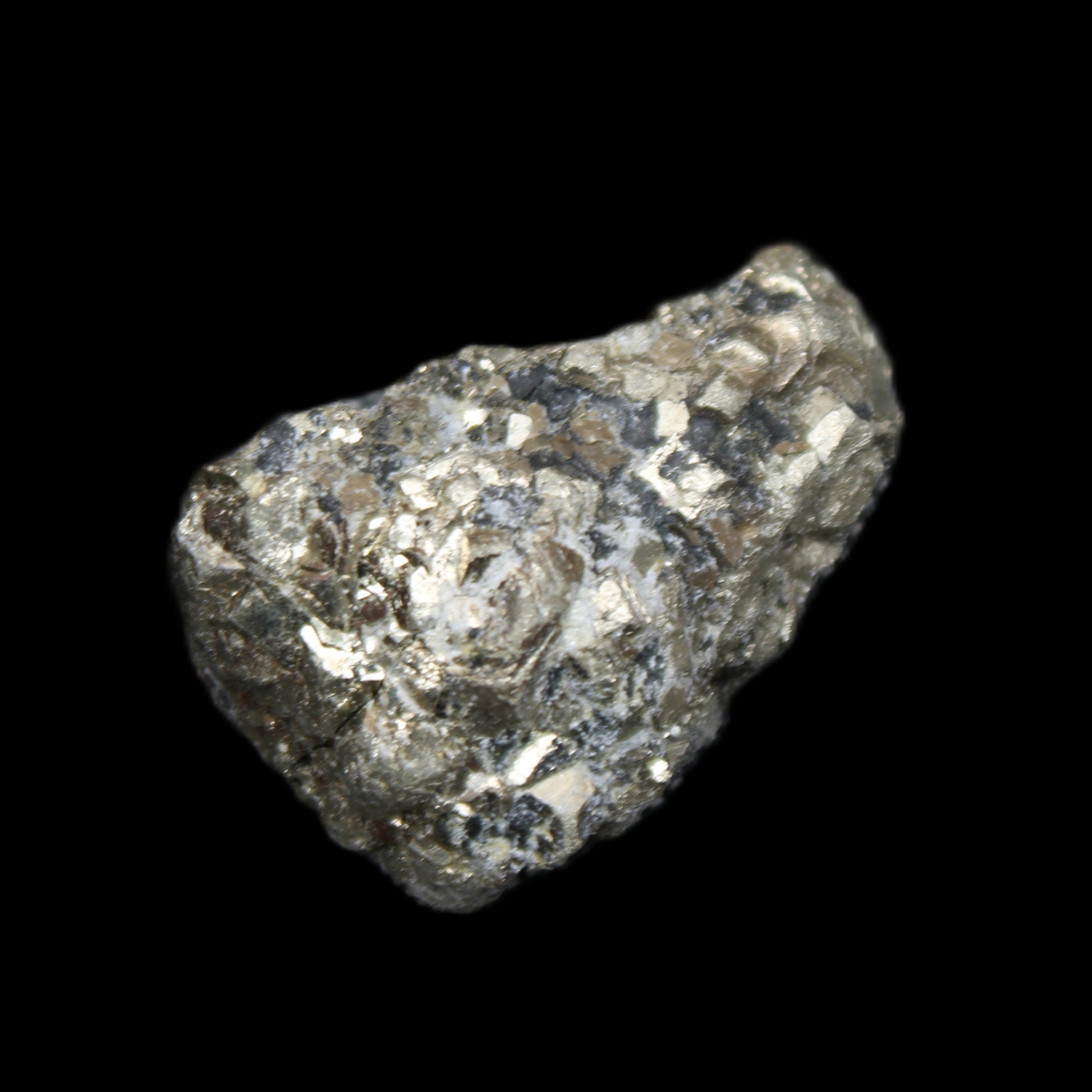 Chalcopyrite cluster from Pakistan 35-40mm 60-67g in sunlight - Rocks and Things Store