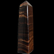 Chocolate Calcite obelisk 122*33mm 270g in sunlight - Rocks and Things Store