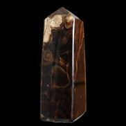 Chocolate Calcite obelisk 106*43mm 303g in sunlight - Rocks and Things Store