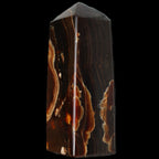 Chocolate Calcite obelisk 91*34mm 211g in sunlight - Rocks and Things Store