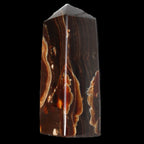 Chocolate Calcite obelisk 91*34mm 211g in sunlight - Rocks and Things Store