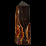 Chocolate Calcite obelisk 91*34mm 211g in sunlight - Rocks and Things Store