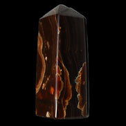 Chocolate Calcite obelisk 91*34mm 211g in sunlight - Rocks and Things Store