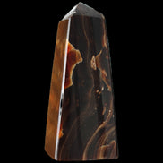 Chocolate Calcite obelisk 97*39mm 243g in sunlight - Rocks and Things Store
