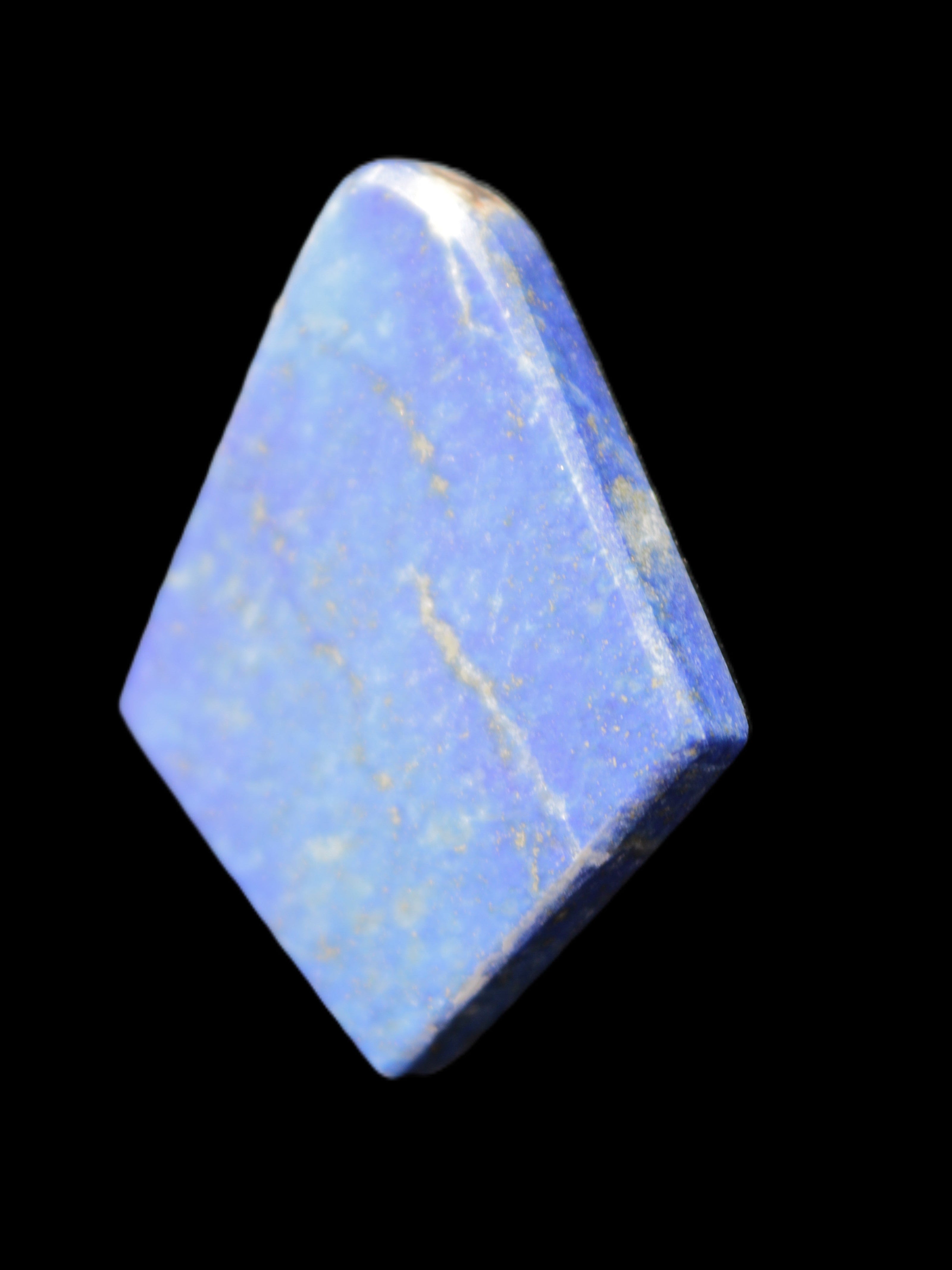 Lapis Lazuli pendant shape 35*6*45mm 16.3/18.5g in sunlight - Rocks and Things Store