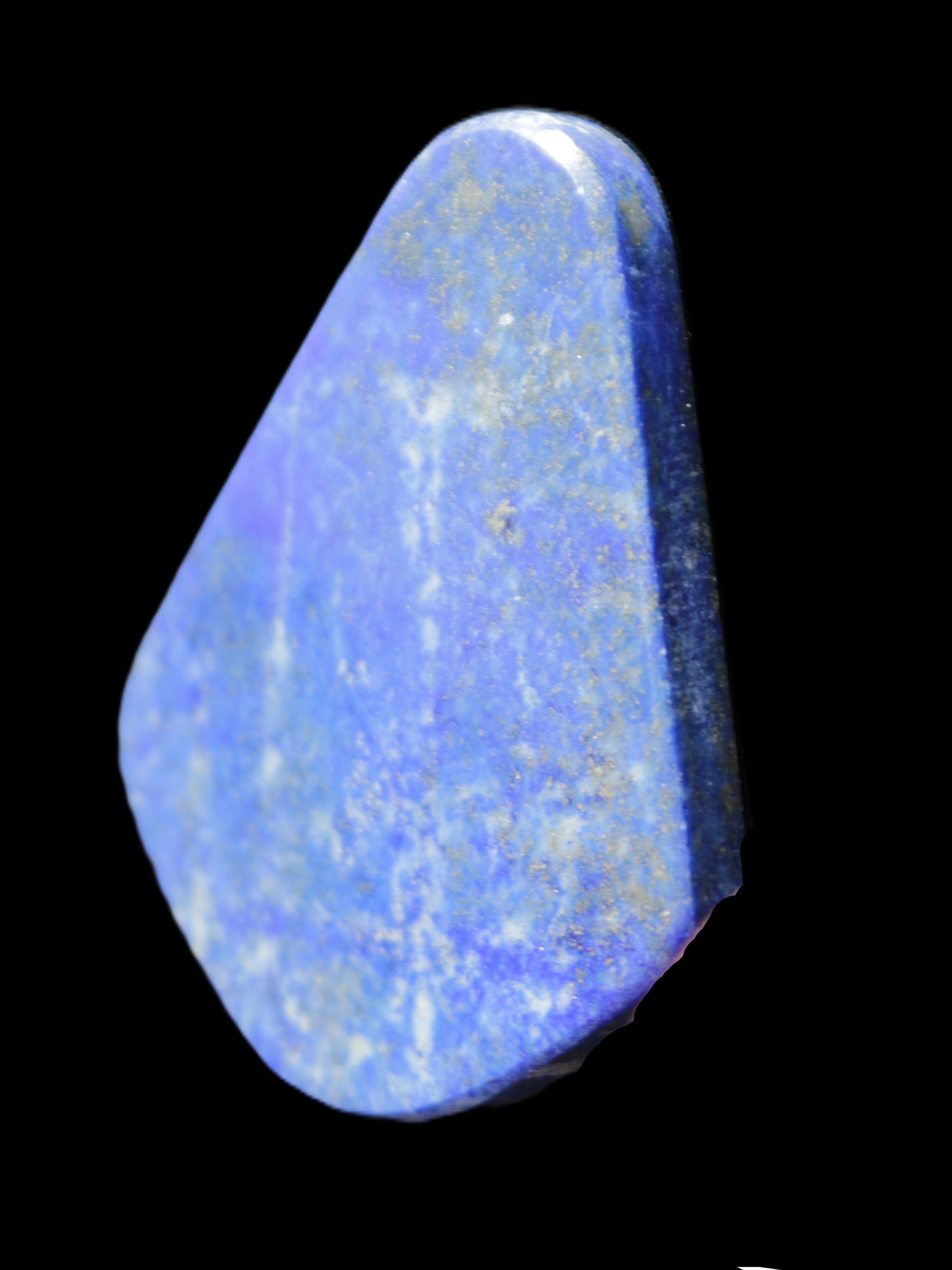Lapis Lazuli rounded pendant shape 38*6*31mm 25.0g in sunlight - Rocks and Things Store