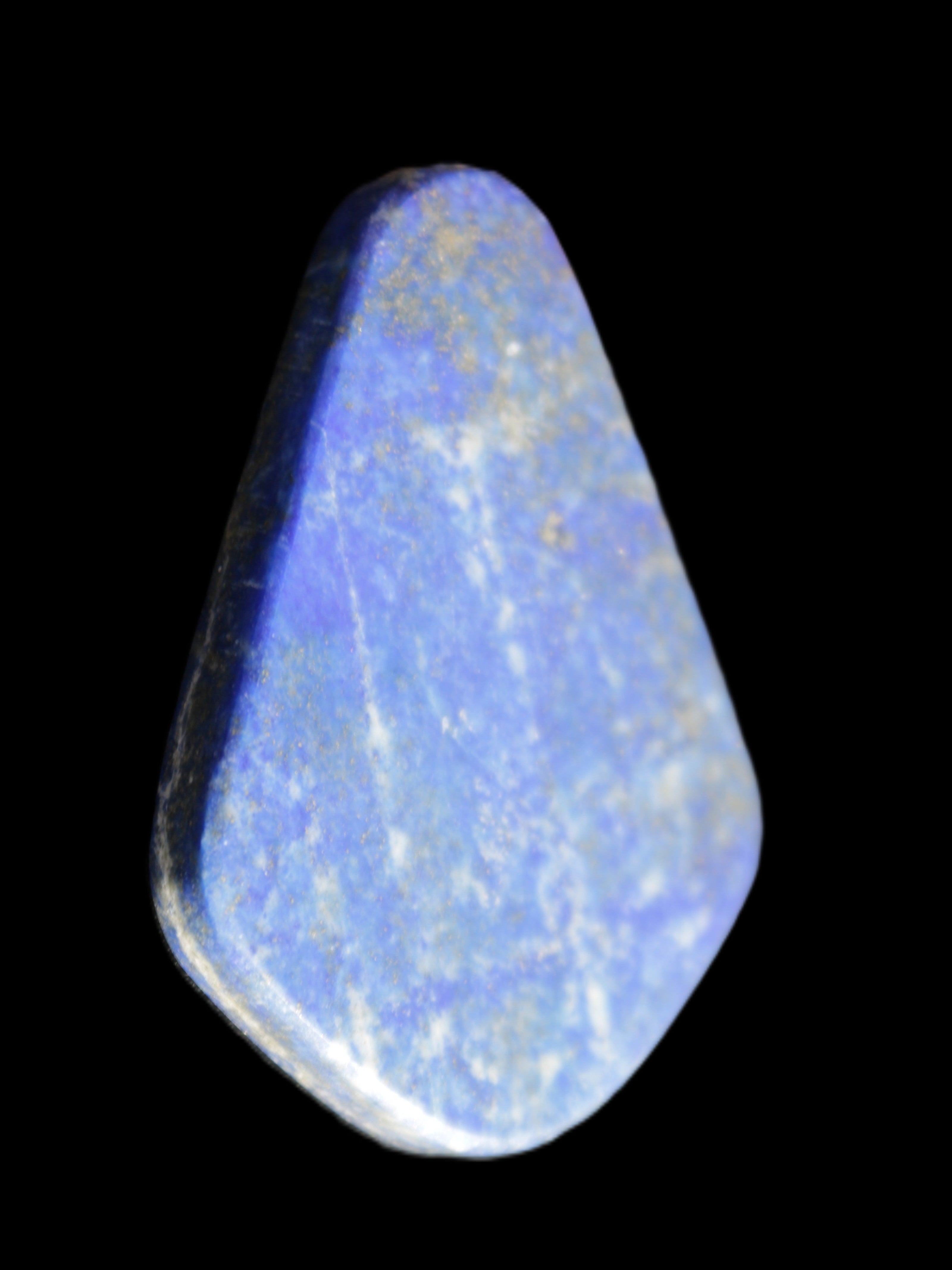 Lapis Lazuli rounded pendant shape 38*6*31mm 25.0g in sunlight - Rocks and Things Store