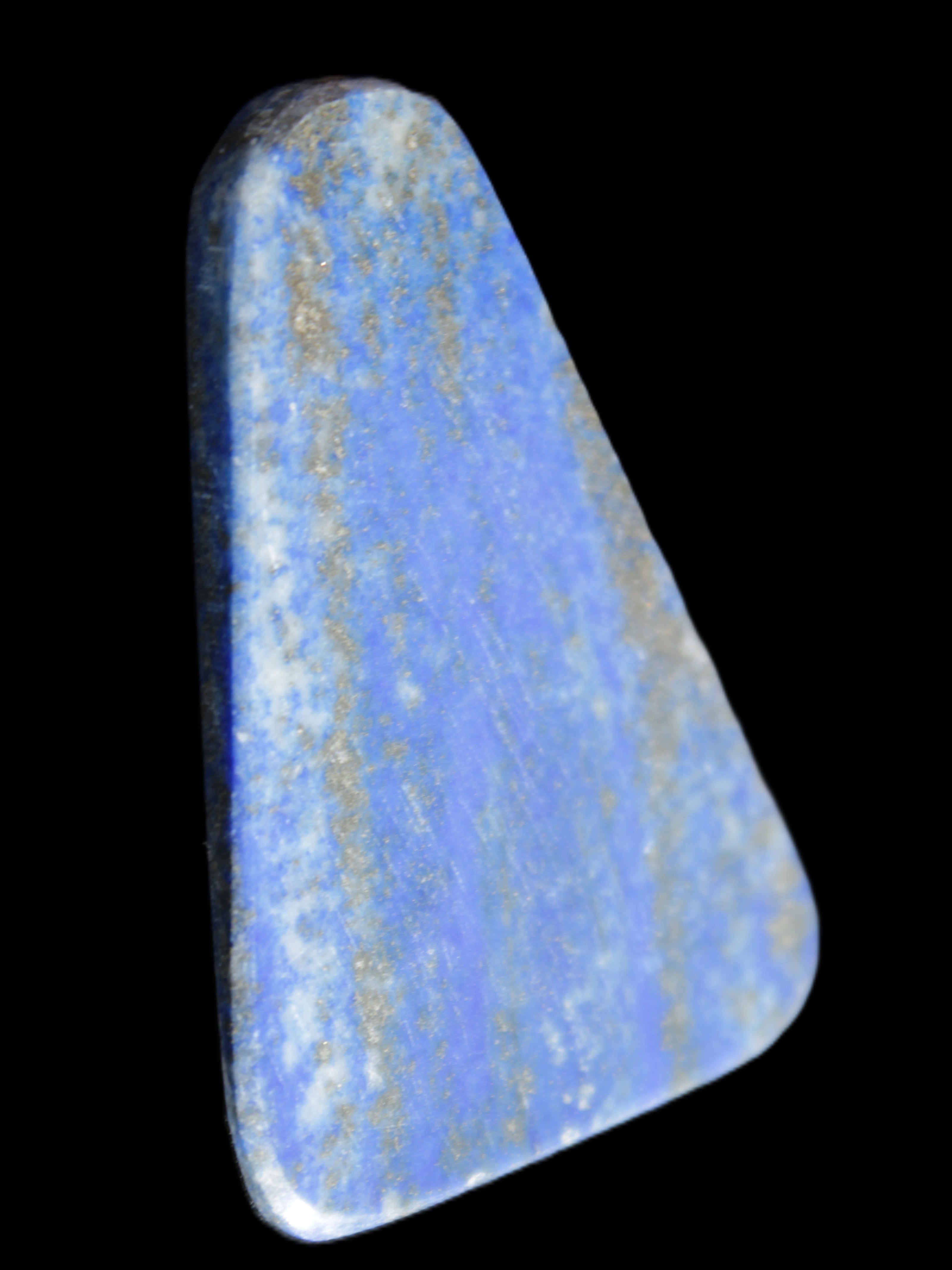 Lapis Lazuli rounded triangular pendant shape 37*6*54mm 25.2g in sunlight - Rocks and Things Store