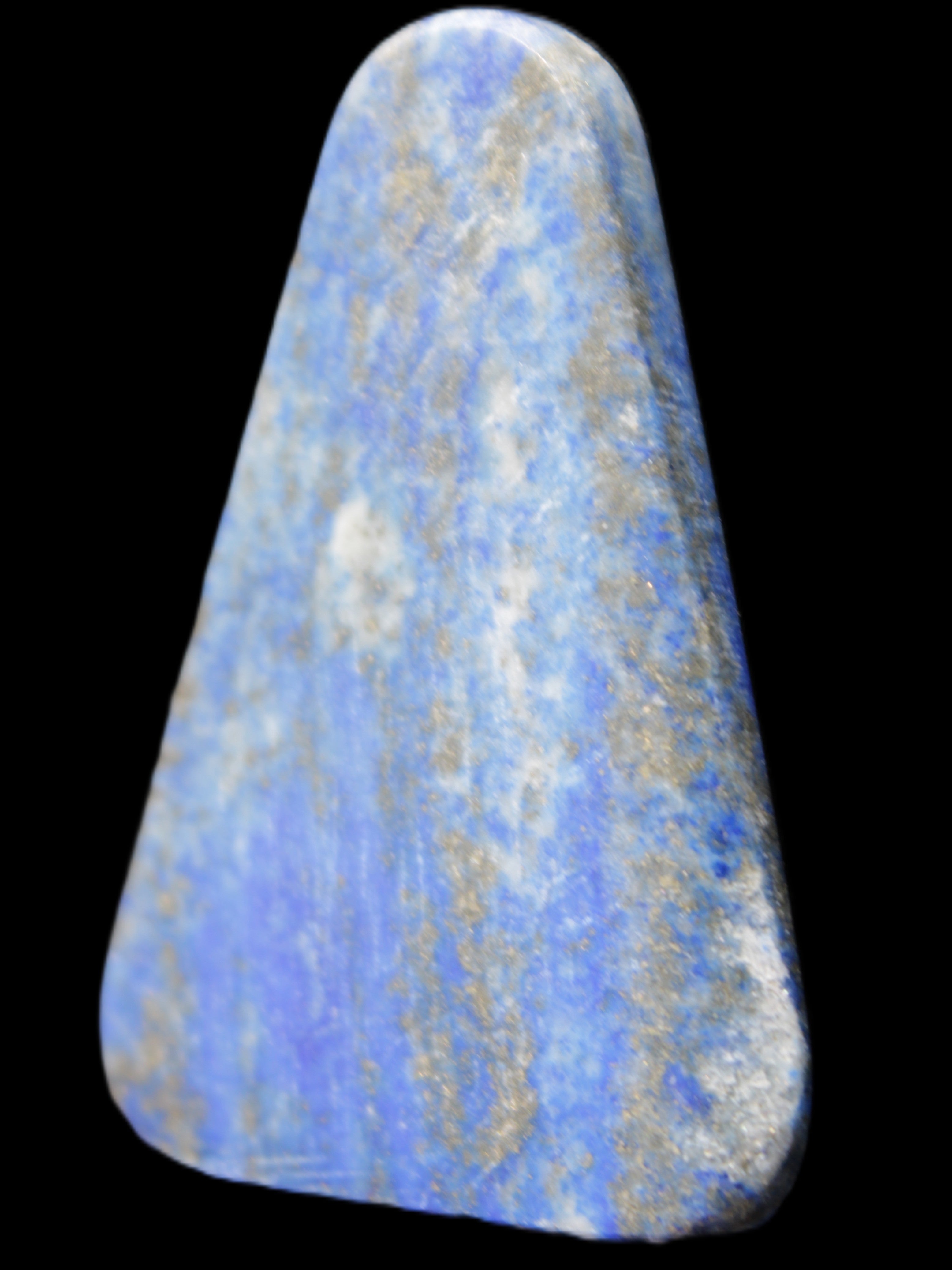 Lapis Lazuli rounded triangular pendant shape 37*6*54mm 25.2g in sunlight - Rocks and Things Store