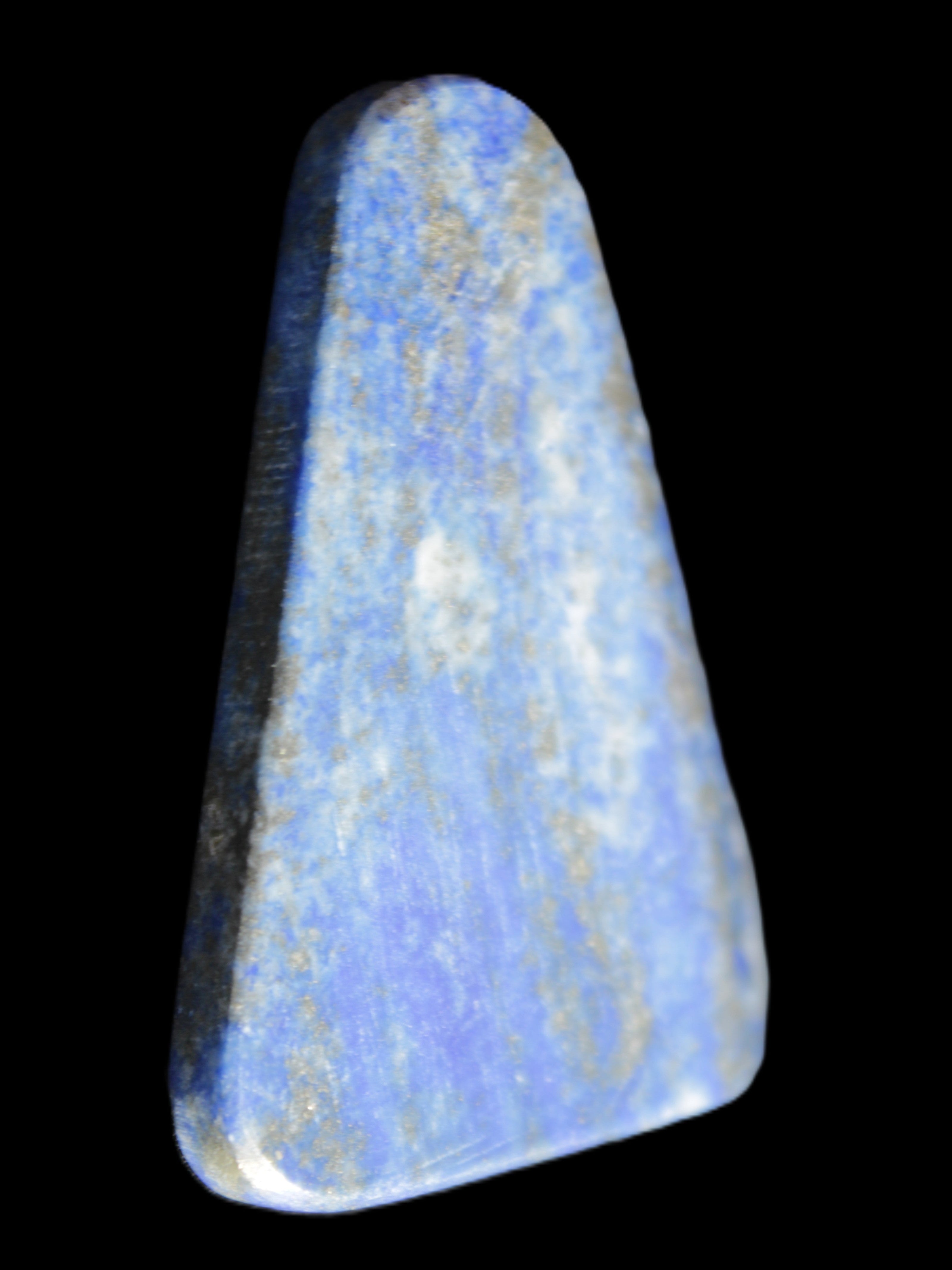 Lapis Lazuli rounded triangular pendant shape 37*6*54mm 25.2g in sunlight - Rocks and Things Store