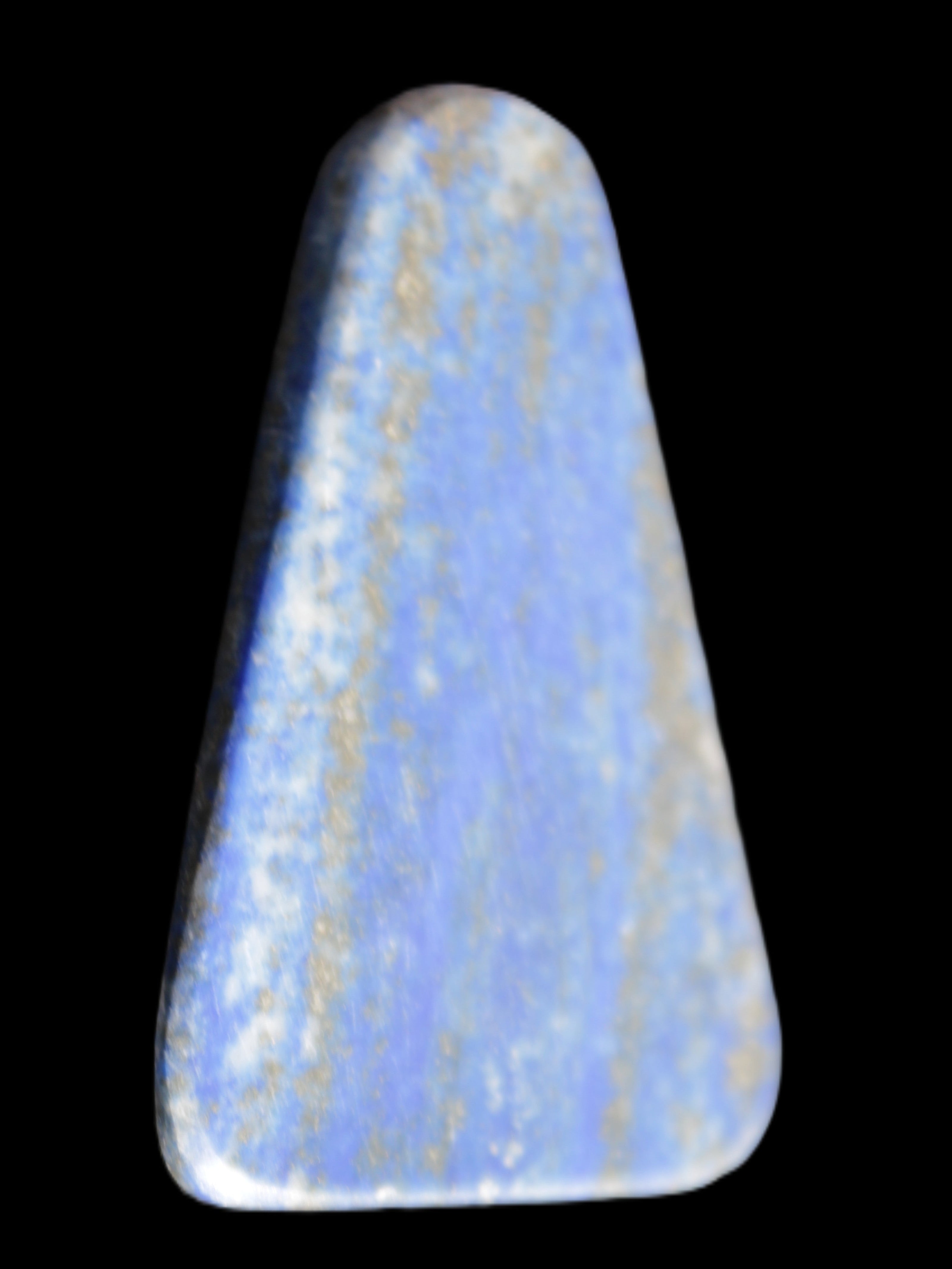 Lapis Lazuli rounded triangular pendant shape 37*6*54mm 25.2g in sunlight - Rocks and Things Store