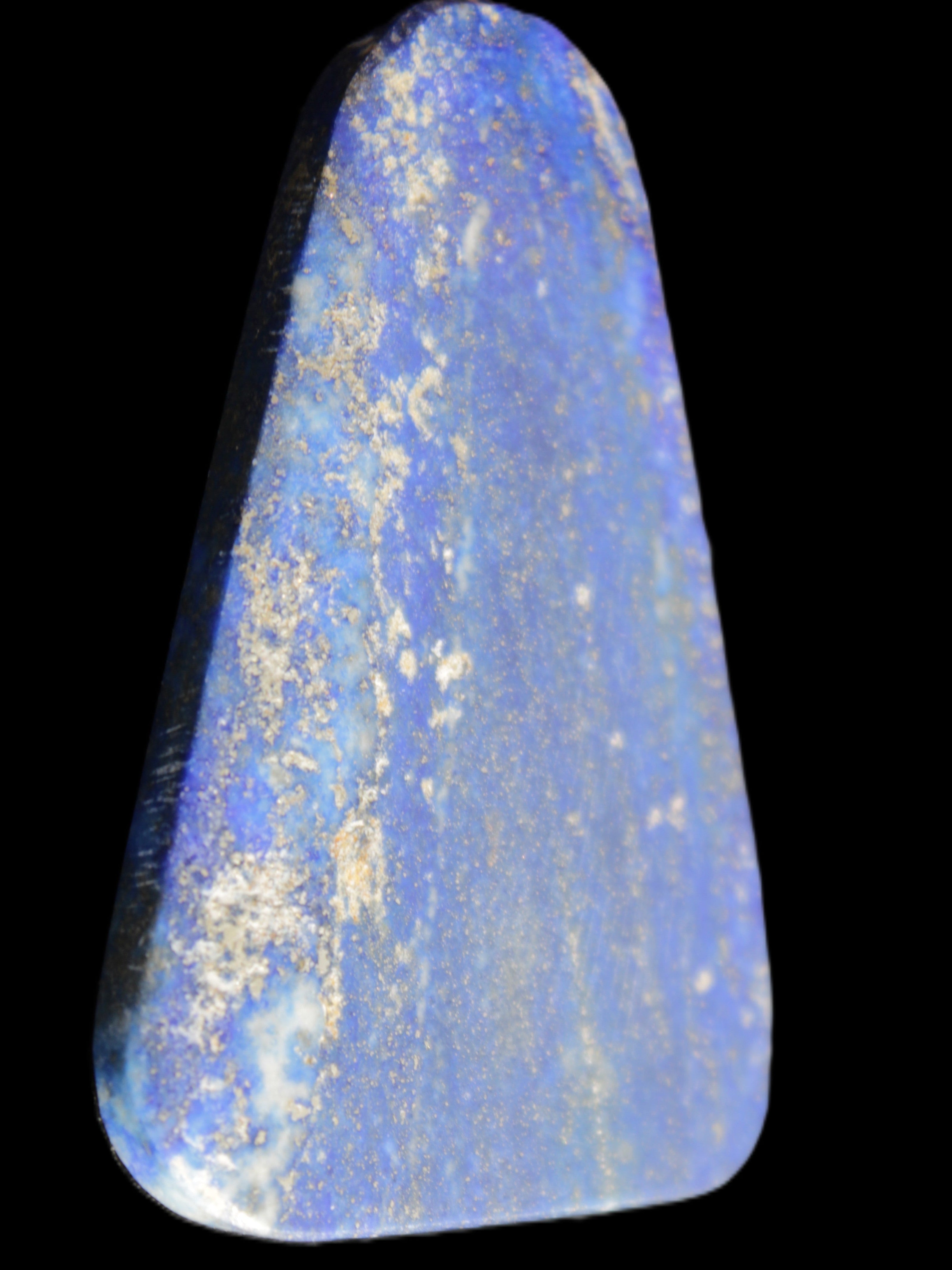 Lapis Lazuli rounded triangular pendant shape 37*6*54mm 29.5g in sunlight - Rocks and Things Store