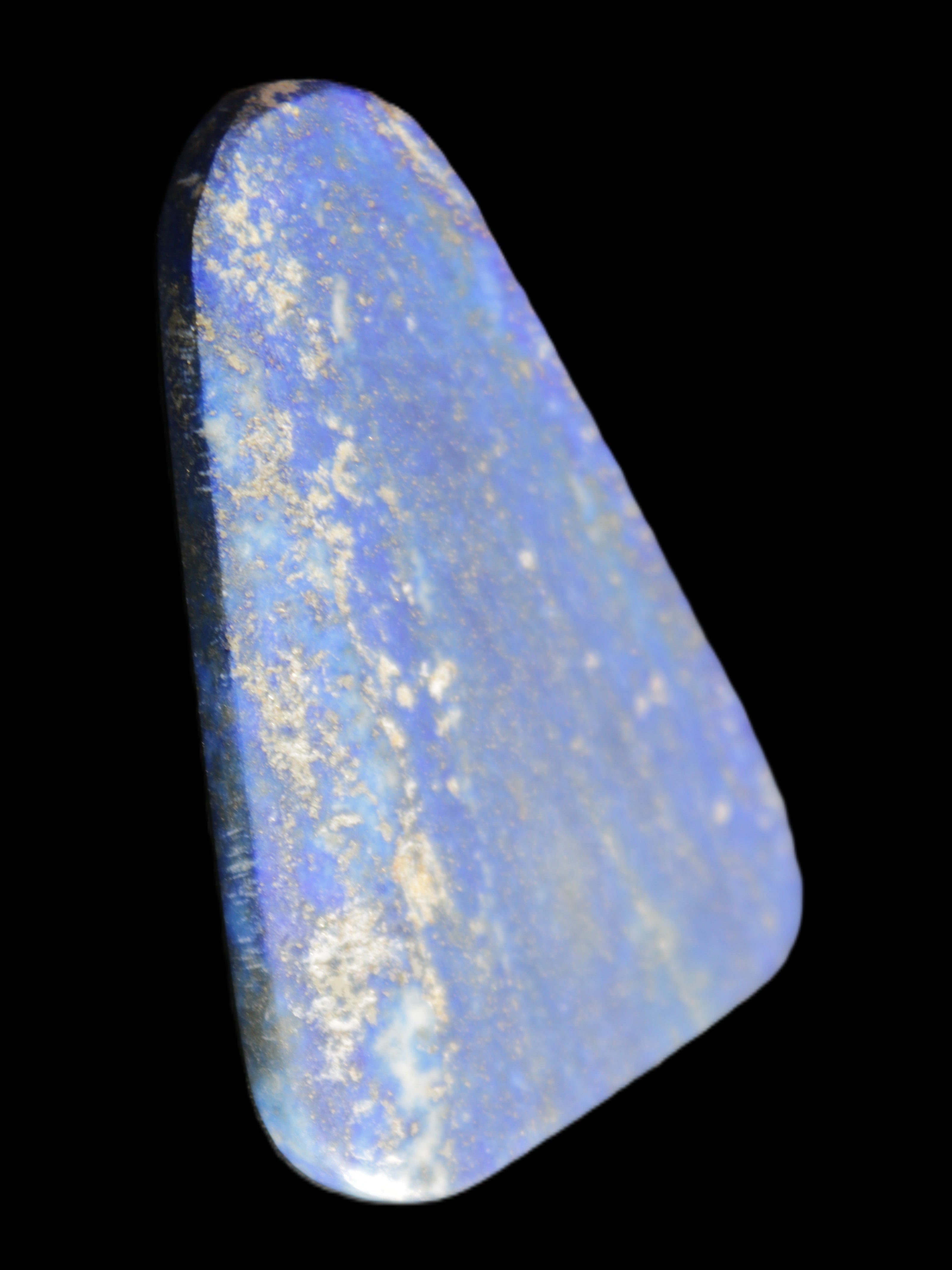 Lapis Lazuli rounded triangular pendant shape 37*6*54mm 29.5g in sunlight - Rocks and Things Store