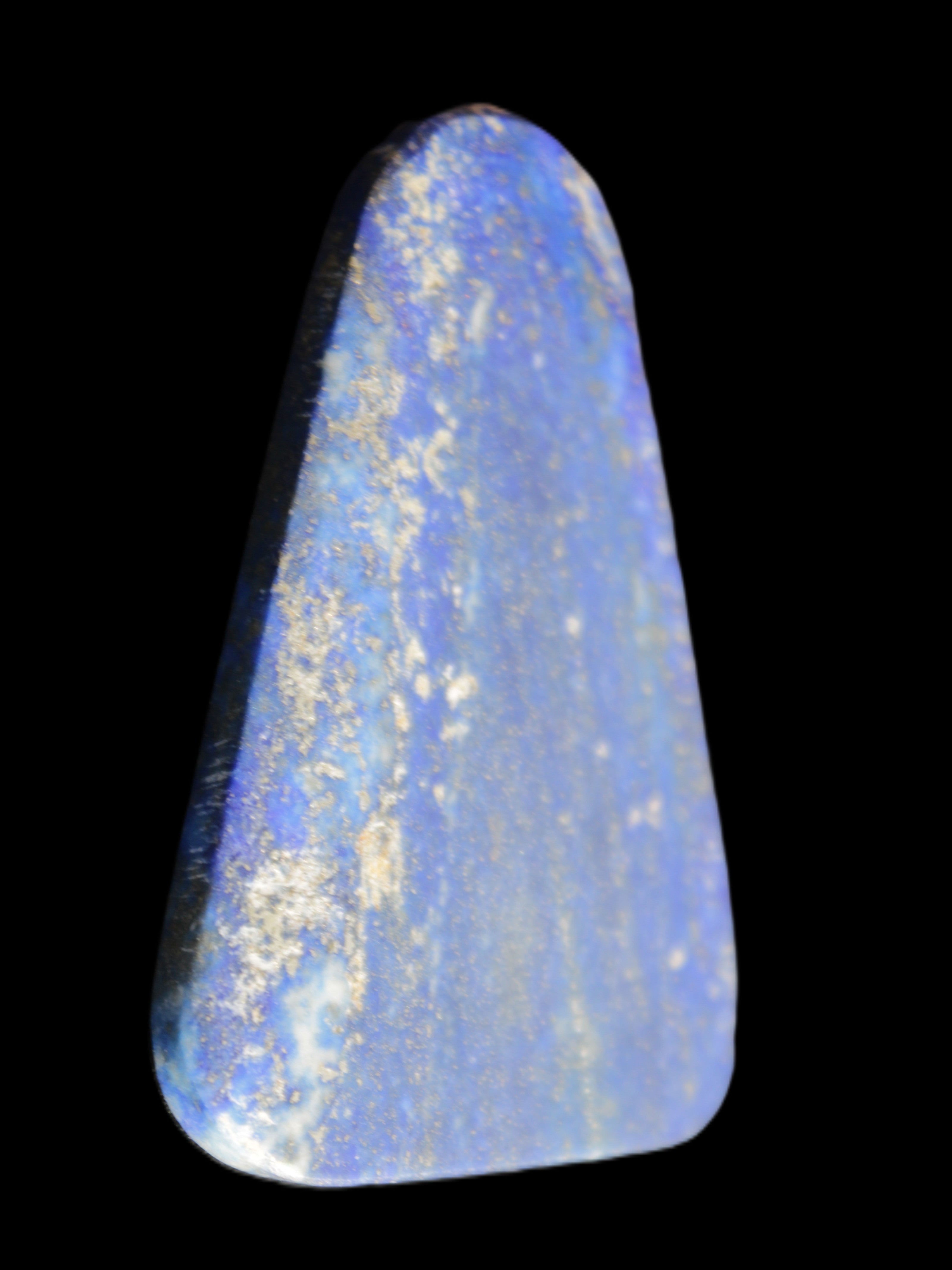 Lapis Lazuli rounded triangular pendant shape 37*6*54mm 29.5g in sunlight - Rocks and Things Store