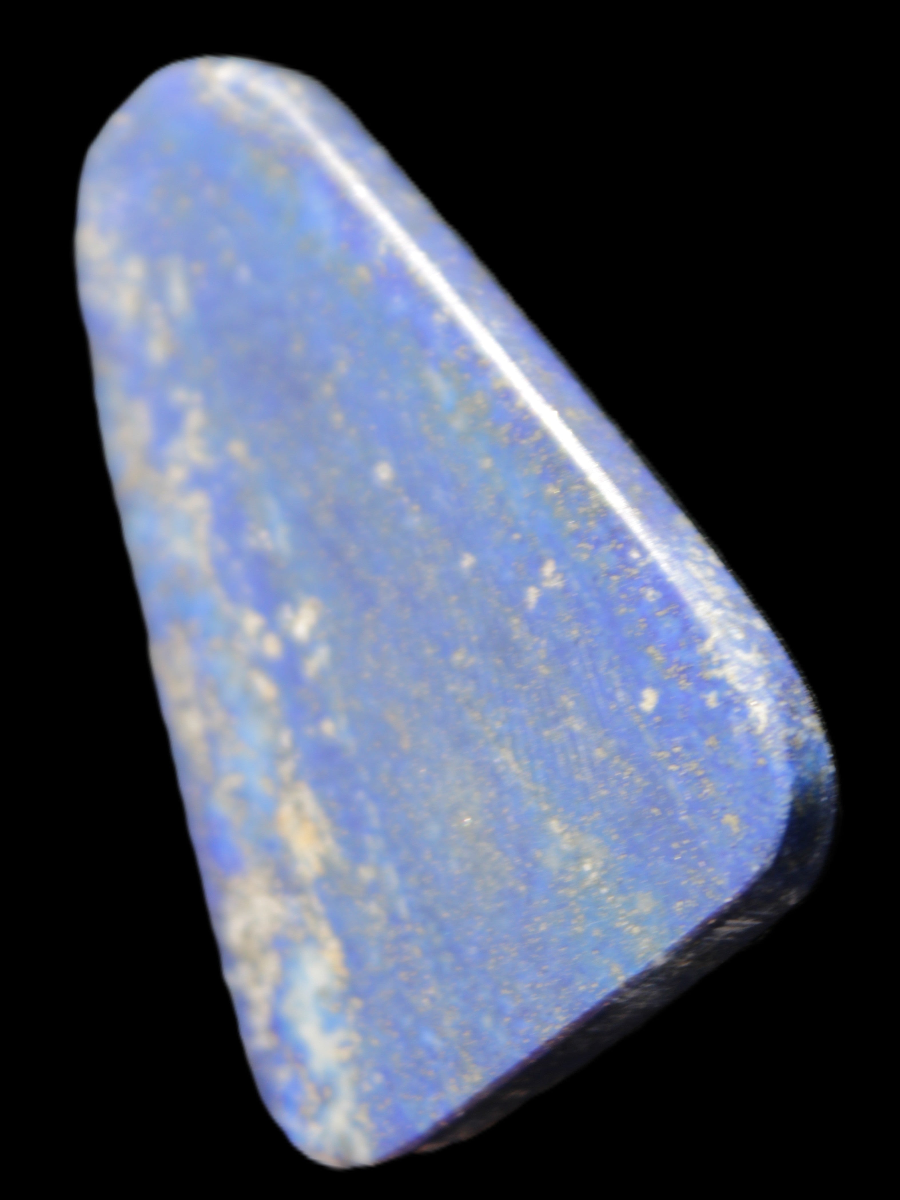 Lapis Lazuli rounded triangular pendant shape 37*6*54mm 29.5g in sunlight - Rocks and Things Store