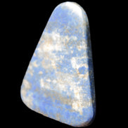 Lapis Lazuli rounded triangular pendant shape 33*5*43mm 20g in sunlight