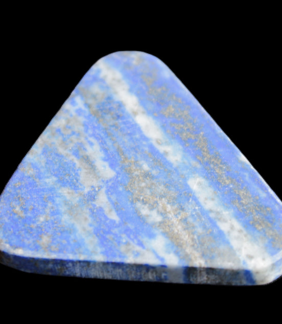 Lapis Lazuli rounded triangular pendant shape 56*5*43mm 28.8g in sunlight - Rocks and Things Store