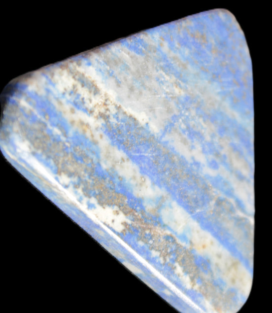 Lapis Lazuli rounded triangular pendant shape 56*5*43mm 28.8g in sunlight - Rocks and Things Store
