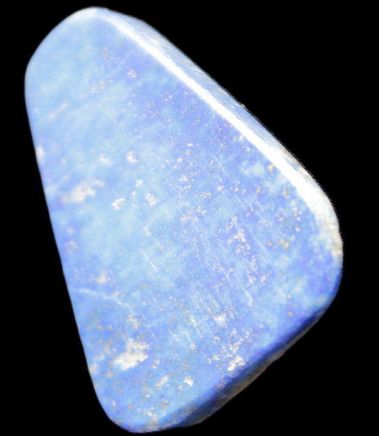 Lapis Lazuli rounded triangular pendant shape 30*2-5*40mm 14.6g in sunlight