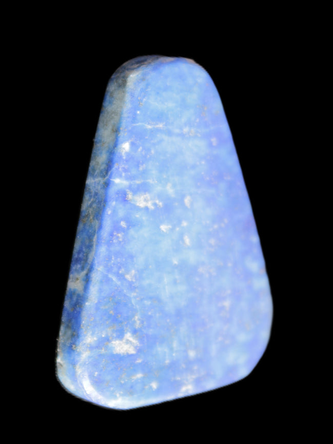 Lapis Lazuli rounded triangular pendant shape 30*2-5*40mm 14.6g in sunlight