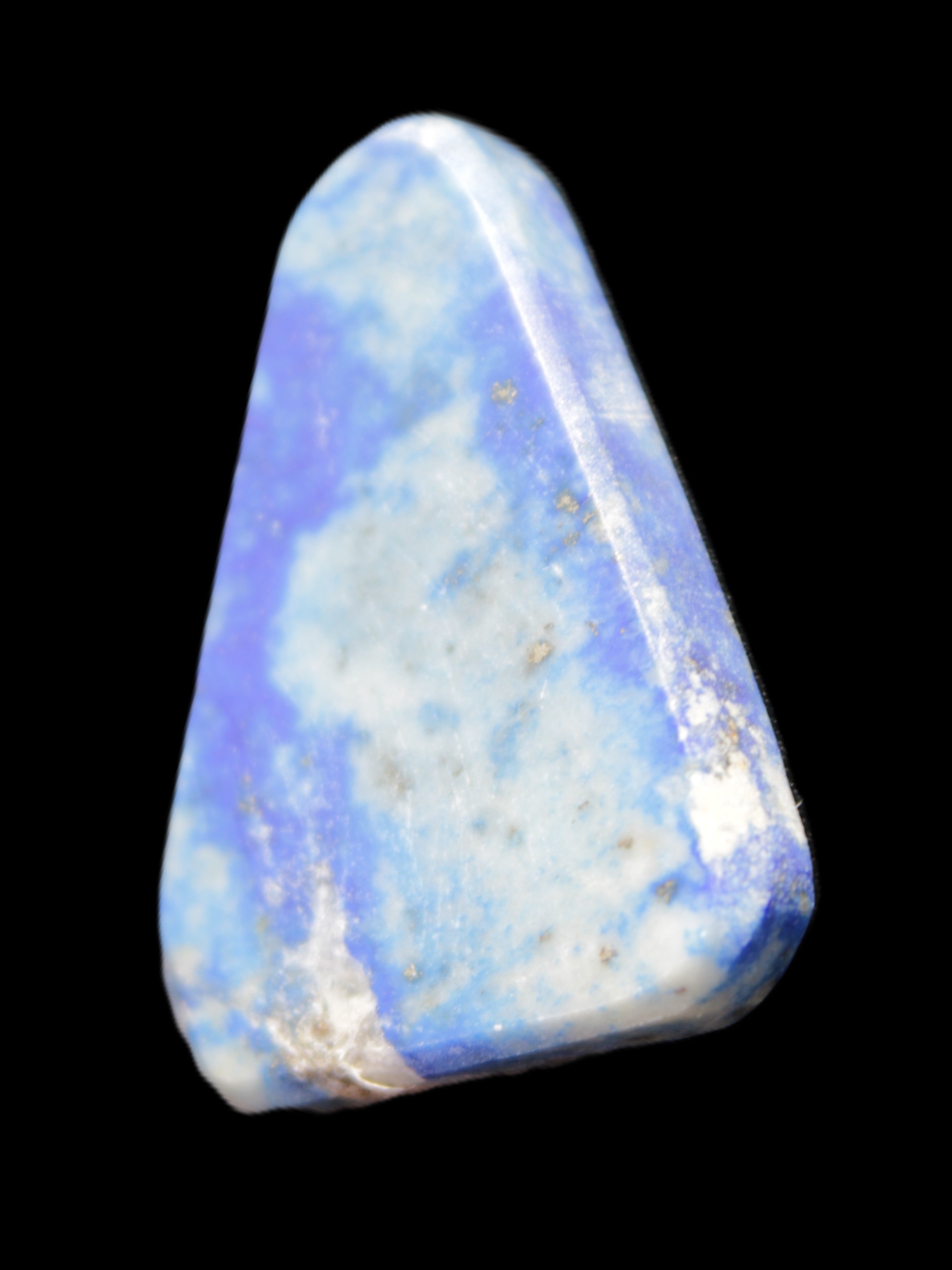 Lapis Lazuli rounded triangular pendant shape 29*6*39mm 15.4g in sunlight