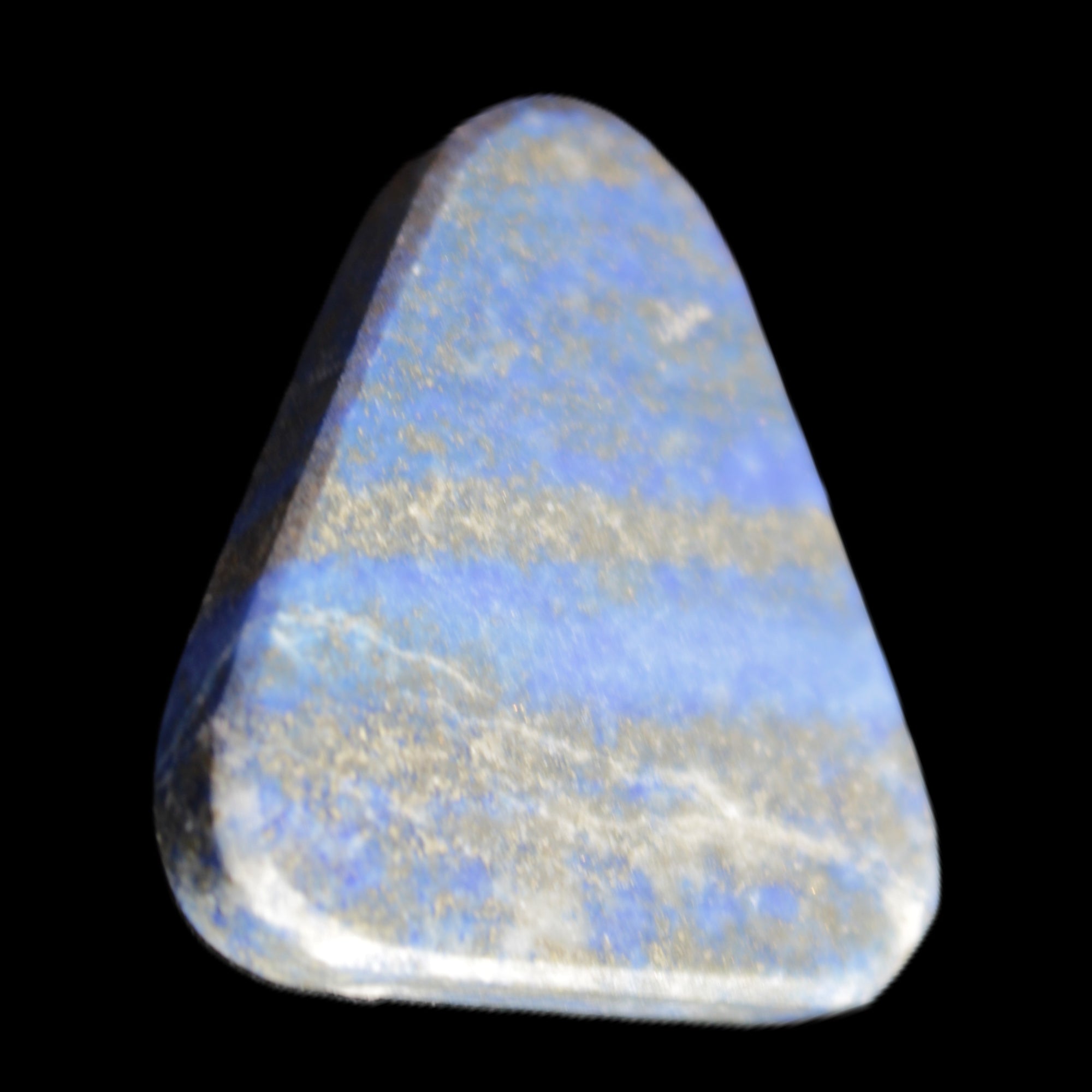 Lapis Lazuli rounded triangular pendant shape 31*5*33mm 13.1g in sunlight