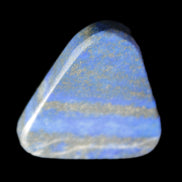 Lapis Lazuli rounded triangular pendant shape 31*5*33mm 13.1g in sunlight