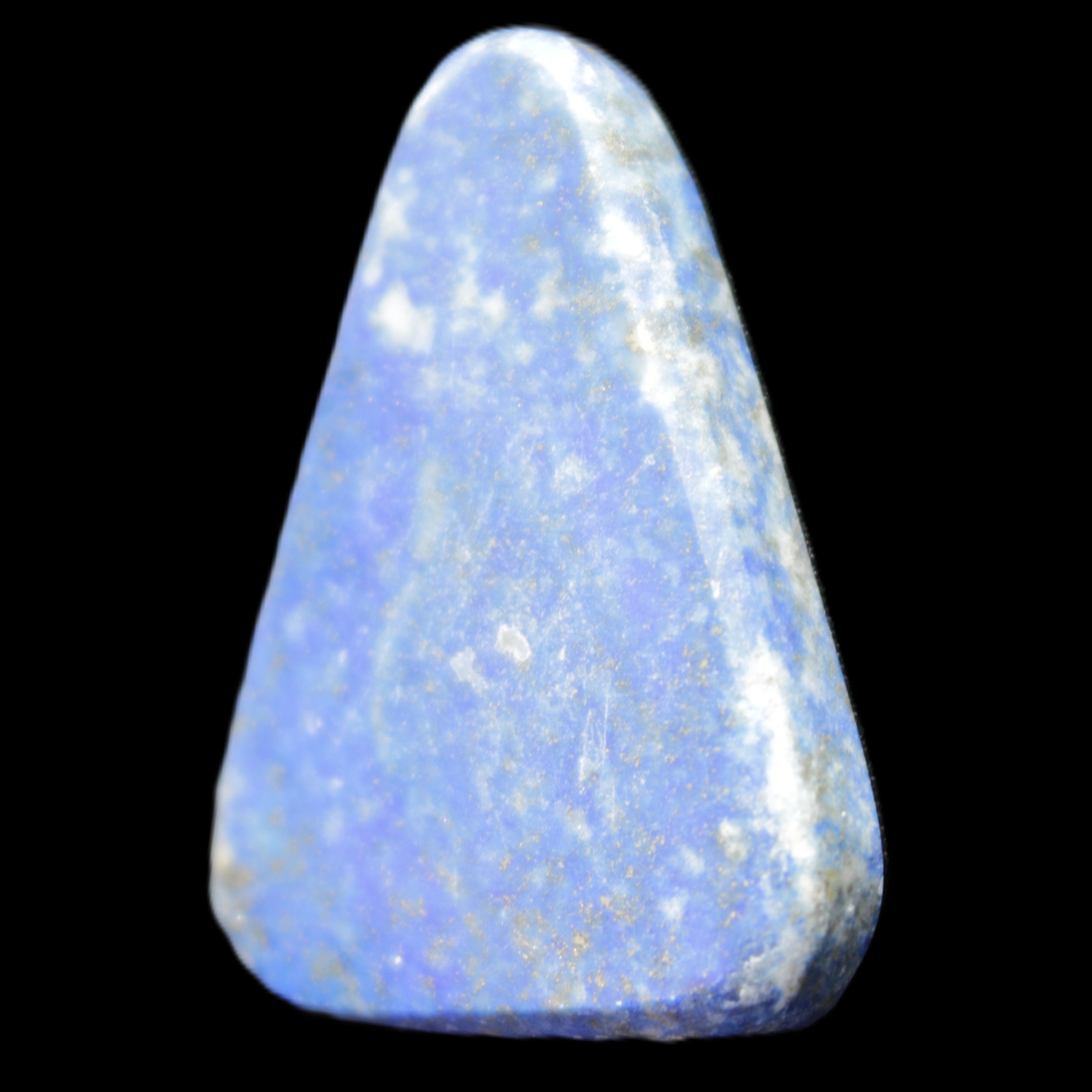 Lapis Lazuli rounded triangular pendant shape 25*6*36mm 11.5g in sunlight