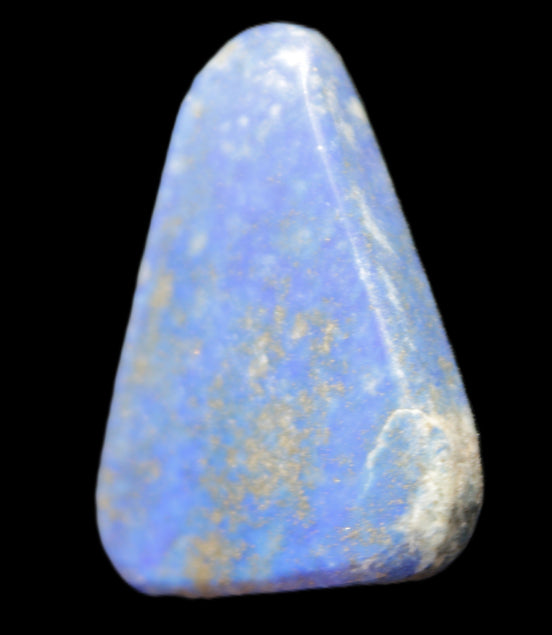 Lapis Lazuli rounded triangular pendant shape 35mm 11-12g in sunlight - Rocks and Things Store