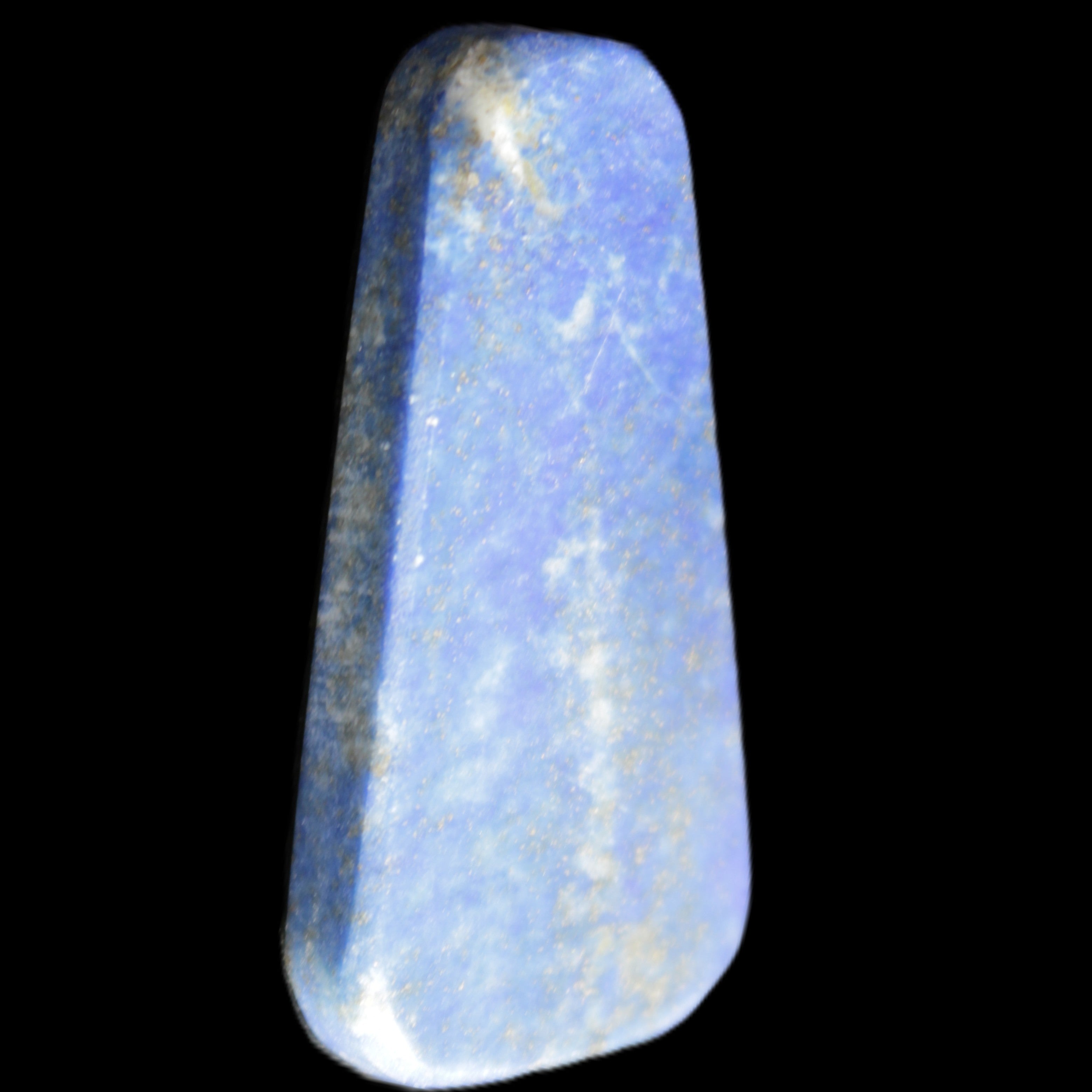 Lapis Lazuli rounded pendant shape 19*5*40mm 10.6g in sunlight - Rocks and Things Store