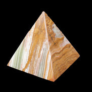 Afghan Jade pyramid 100*100*110mm 1000g in sunlight - Rocks and Things Store